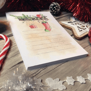 BLOC NOTE A6 – ETAGERE DE NOEL