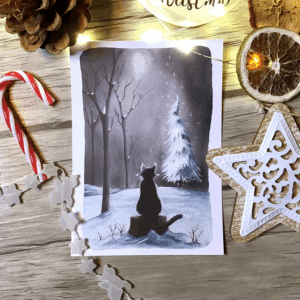 CARTE – LE CHAT A LA LUNE