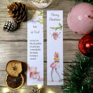 MARQUE-PAGE – SHOPPING DE NOEL