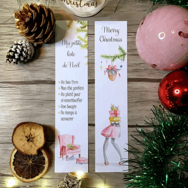 MARQUE-PAGE - SHOPPING DE NOEL