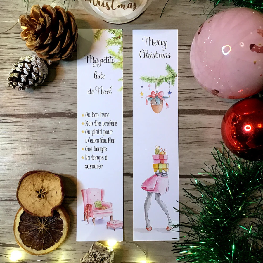 MARQUE-PAGE - SHOPPING DE NOEL