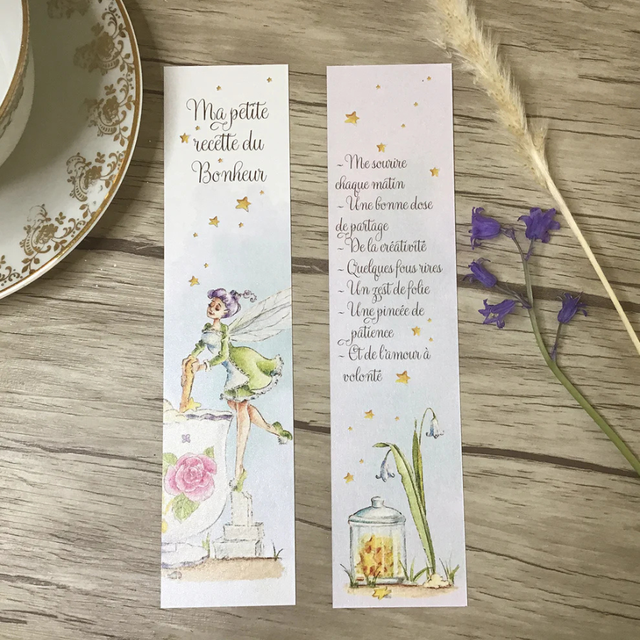 MARQUE-PAGE - RECETTE DU BONHEUR