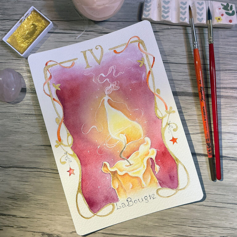 Carte 4 La Bougie Formation Oracle Virginie Lucas Vinnylu Création