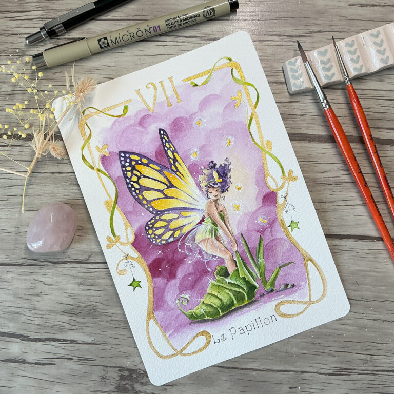 Carte 7 Le Papillon Formation Oracle Virginie Lucas Vinnylu Création