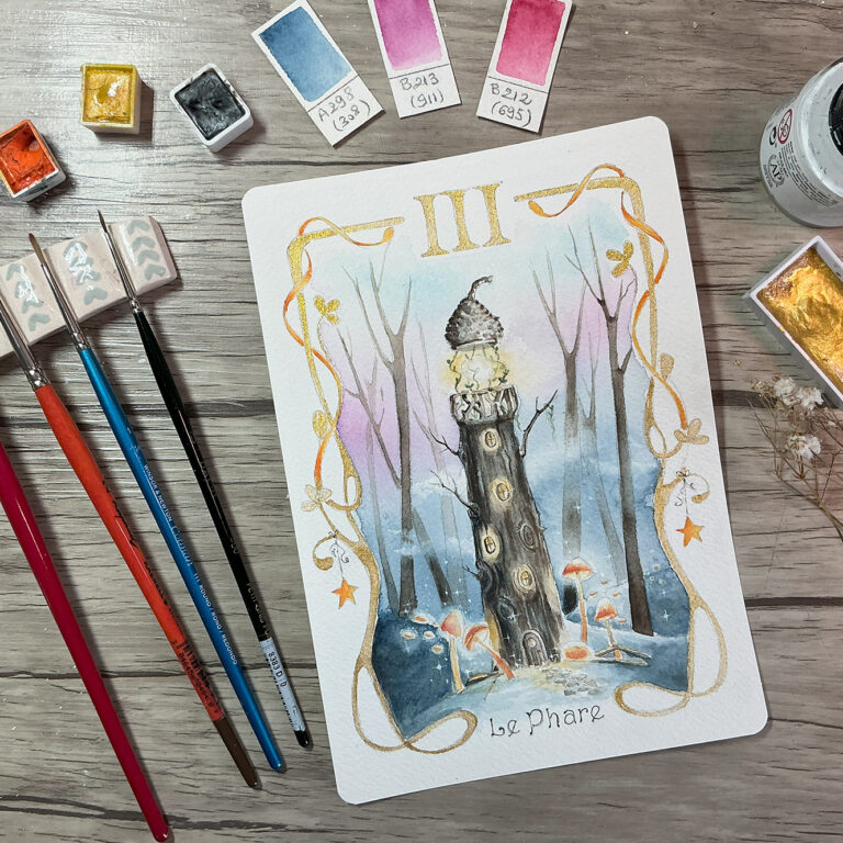 Carte 3 Le Phare guidant Formation Oracle Virginie Lucas Vinnylu Création